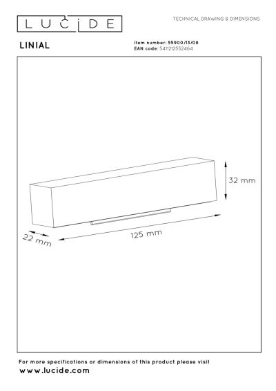 Lucide Premium LINIAL Connection box, Terminal block - 1-Circuit lighting system - Smart - 48V Track - Satin Gun Metal